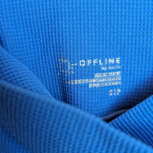 OFFLINE By Aerie Real Me Waffle High Waisted Crossover Legging - Picture 3 of 9